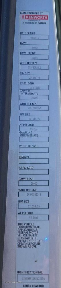 image for item DW7025 2017 Kenworth T680 semi truck