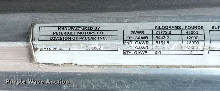 image for item DW7161 2003 Peterbilt 379 semi truck