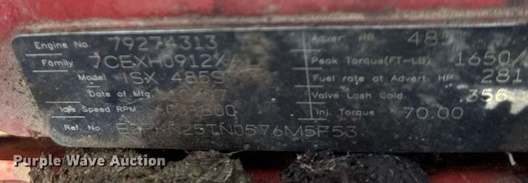 image for item DY0256 2008 Peterbilt 387 semi truck