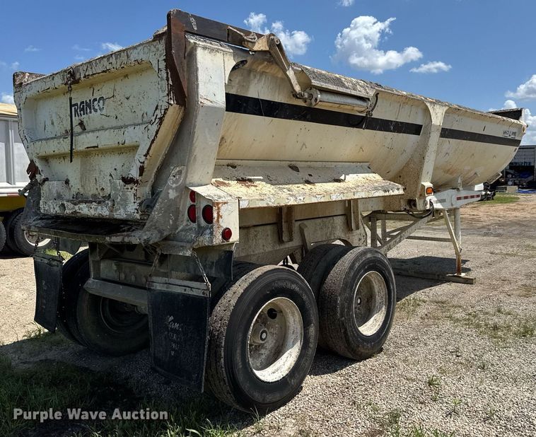 image for item DY0292 1998 Ranch end dump trailer