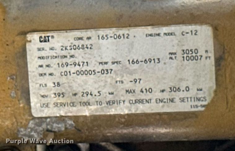 image for item EB2751 1999 Sterling A-Line crane truck