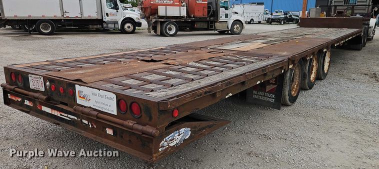 image for item EB8088 1997 Ledwell HT49102HT drop deck hydraulic tail equipment trailer