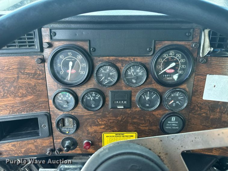 image for item EC3602 1997 Peterbilt 357 flatbed truck