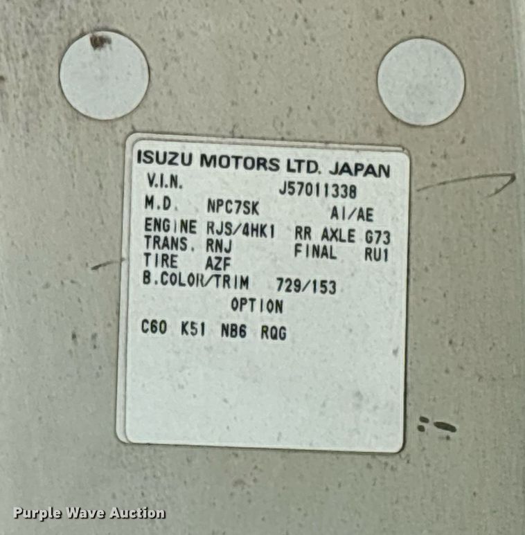 image for item EC3740 2005 GMC W4500 flatbed truck