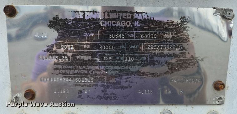 image for item EC4313 2004 Great Dane Trailers dry van trailer