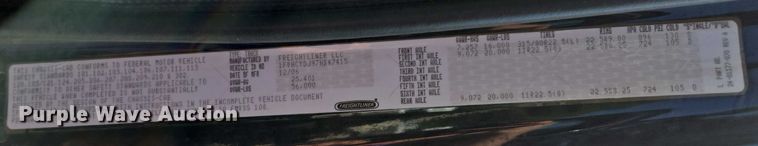 image for item EF1753 2007 Freightliner M2 hook lift truck