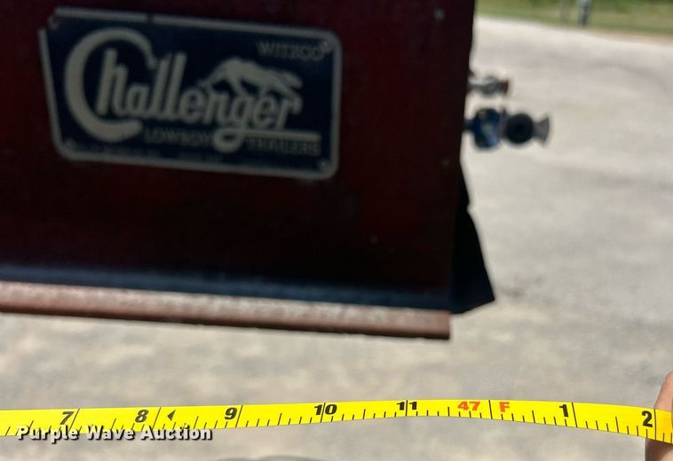image for item EK8267 1992 Witzco Challenger RG-50 lowboy equipment trailer