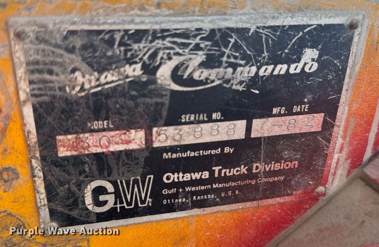 image for item ER2093 1982 Ottawa Commando 30 yard truck