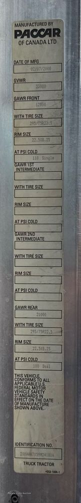 image for item HI9265 2009 Kenworth T370 semi truck