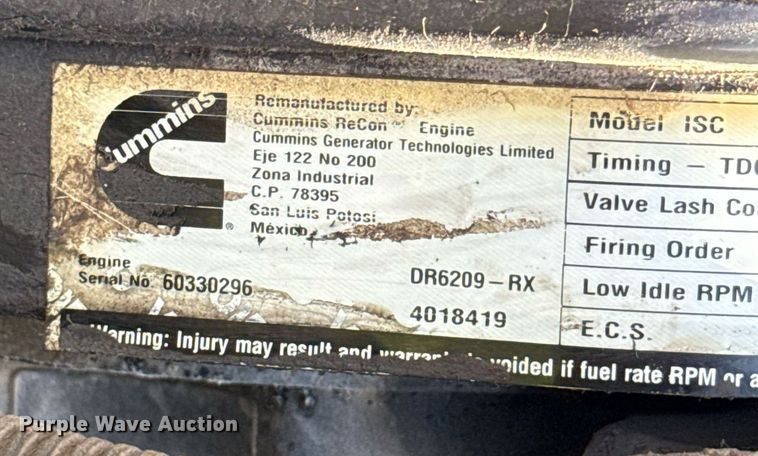 image for item HI9278 2007 Peterbilt 335 truck cab and chassis