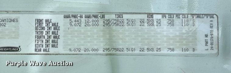 image for item YA0631 2014 Freightliner Cascadia 125 semi truck