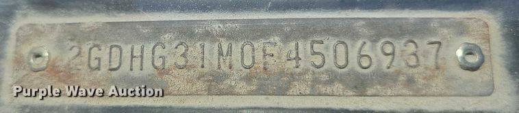 image for item DF8570 1985 GMC Vandura G3500 school bus