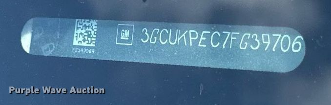 image for item DJ9526 2015 Chevrolet Silverado 1500 Crew Cab pickup truck