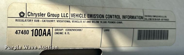 image for item DM1952 2014 Dodge Ram 5500 utility / service truck