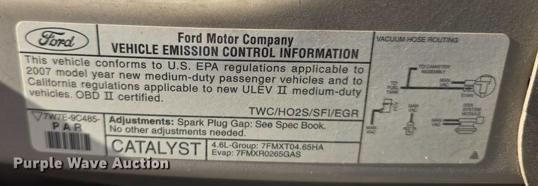 image for item DR3821 2007 Ford E250 handicap accessible van