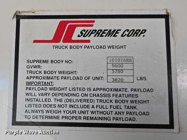 image for item DR3875 2001 Ford E350 Super Duty box truck