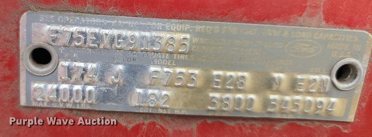 image for item DR3885 1970 Ford F750 dump truck