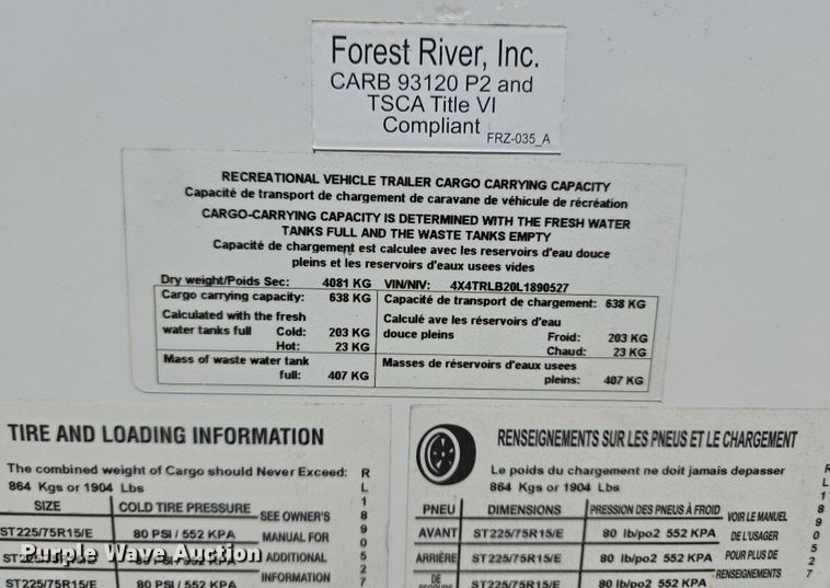 image for item DT7241 2020 Forest River Rockwood camper