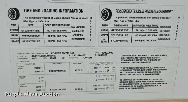 image for item DT7241 2020 Forest River Rockwood camper