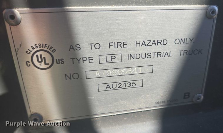 image for item DT7247 2017 UniCarriers PF50 forklift