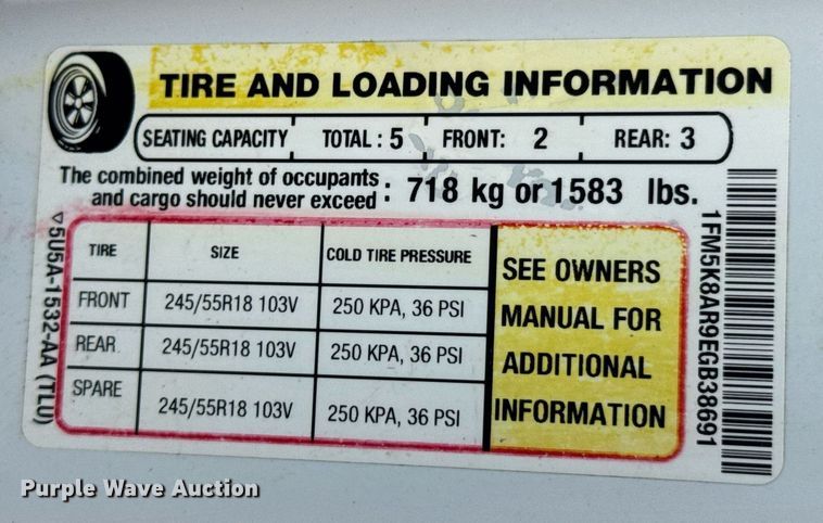 image for item DU9946 2014 Ford Explorer Police Interceptor SUV