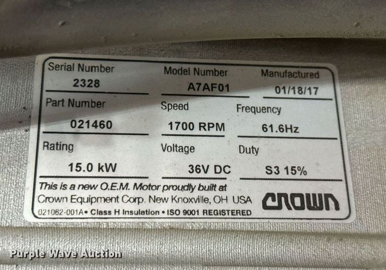 image for item DX5663 2017 Crown SP4050-30 order picker