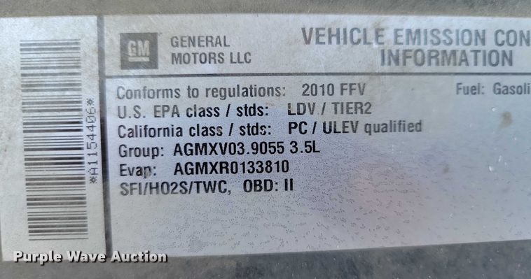 image for item DX7157 2010 Chevrolet  Impala LT 
