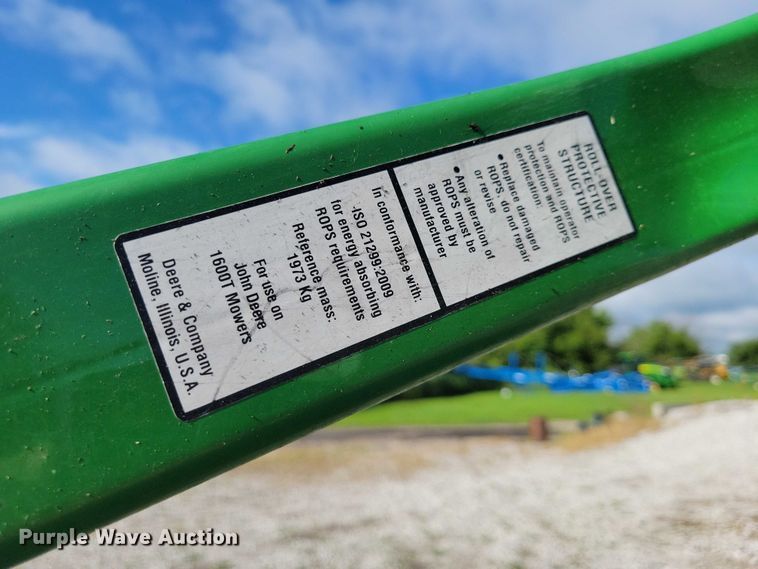 image for item DX7161 2014 John Deere 1600 Turbo Series II lawn mower