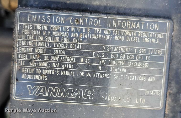 image for item DX7161 2014 John Deere 1600 Turbo Series II lawn mower