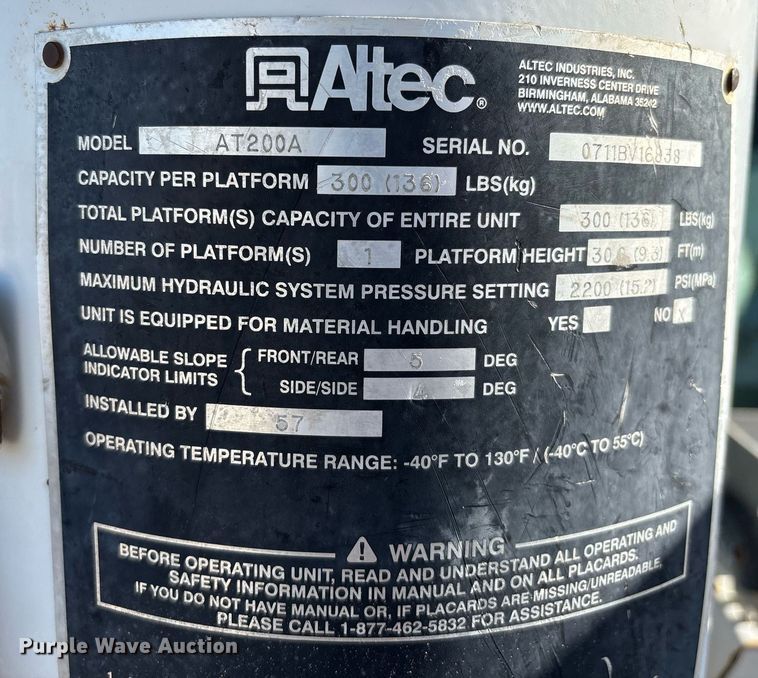 image for item DX8005 2011 Ford F350 Super Duty bucket truck