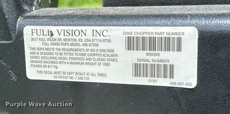 image for item DY0445 Dixie Chopper XCaliber 3366 ZTR lawn mower