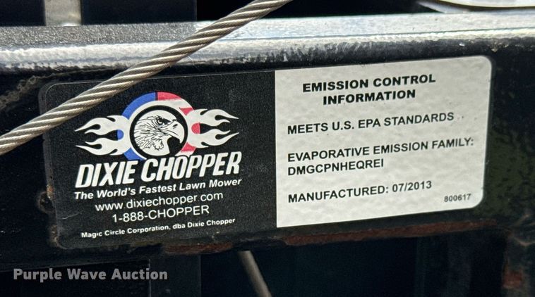 image for item DY0445 Dixie Chopper XCaliber 3366 ZTR lawn mower