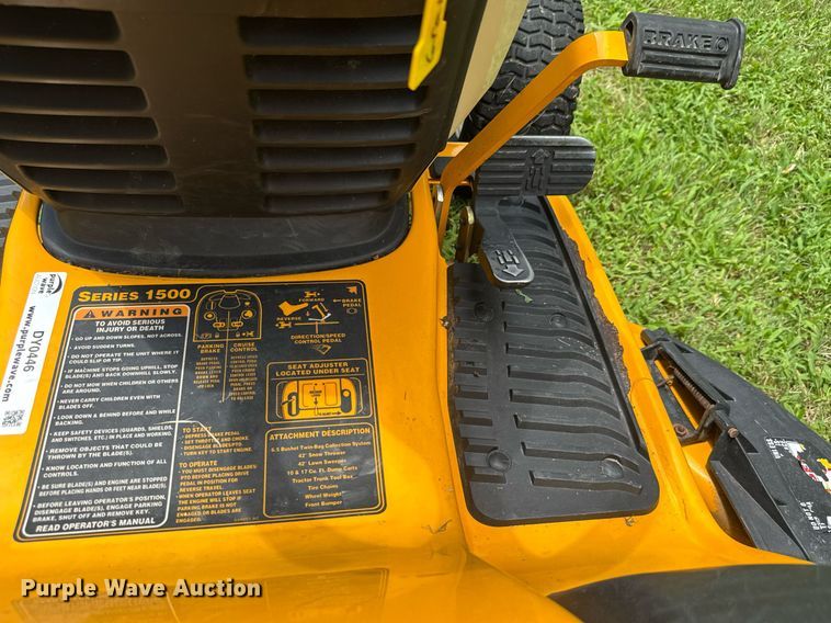 image for item DY0446 Cub Cadet 1515 lawn mower