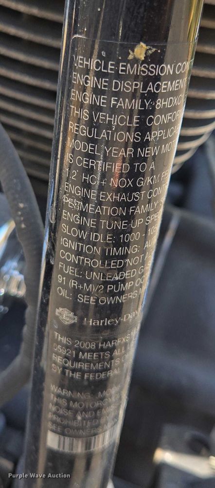 image for item DY0970 2008 Harley-Davidson Softail Custom motorcycle