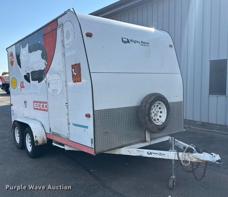 image for item DZ8676 2001 MightyMover Trailers enclosed cargo trailer