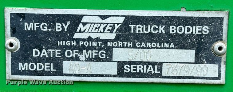 image for item DZ8713 2000 Mickey A0-A delivery bed