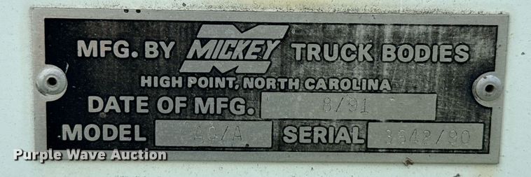 image for item DZ8714 1991 Mickey A0/A delivery bed