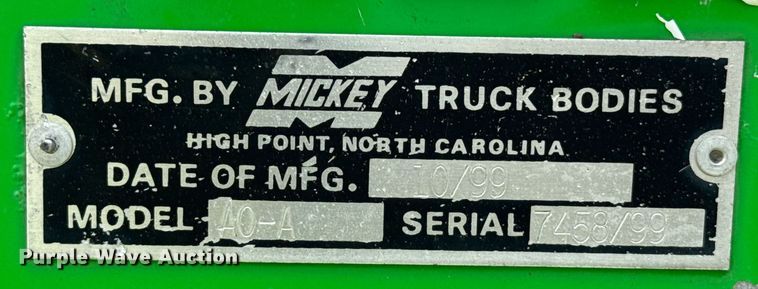 image for item DZ8715 1999 Mickey A0-A delivery bed