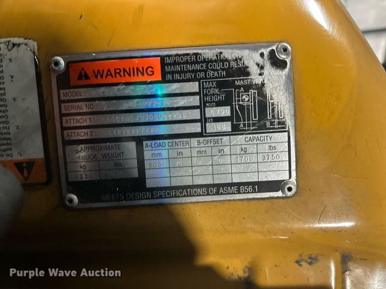 image for item EB2777 Caterpillar GC25K forklift