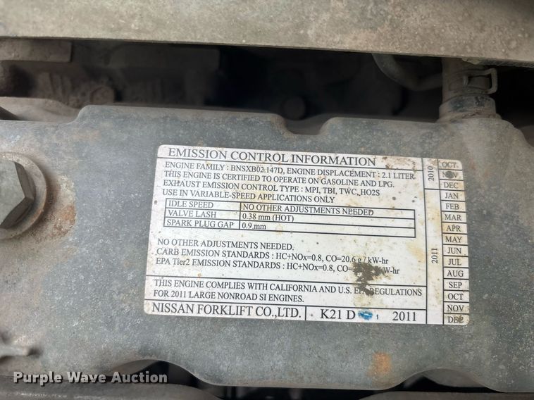 image for item EC3742 2011 Komatsu FG25T-16 forklift