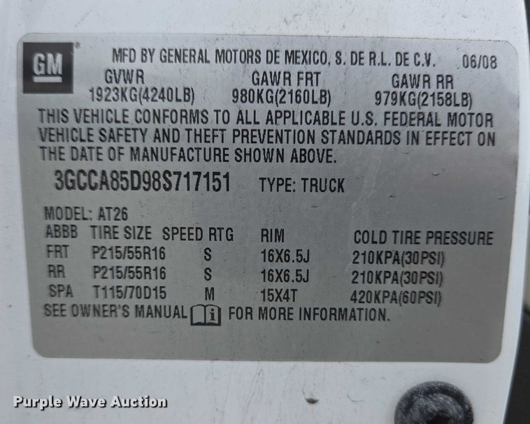 image for item EC4293 2008 Chevrolet HHR 