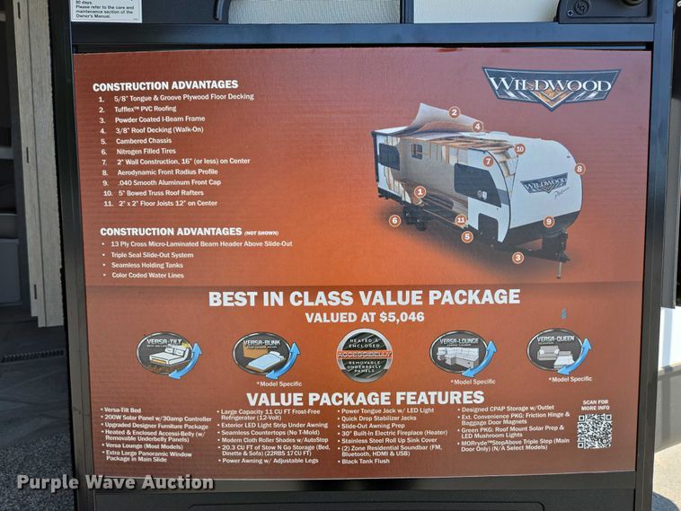 image for item EC4301 2024 Forest River Wildwood camper