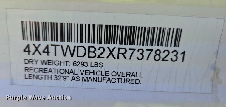 image for item EC4302 2024 Forest River Wildwood camper