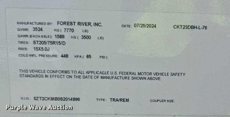 image for item EC4303 2025 Forest River Cherokee camper