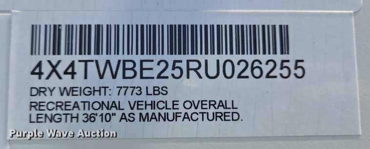 image for item EC4304 2024 Forest River Wildwood camper