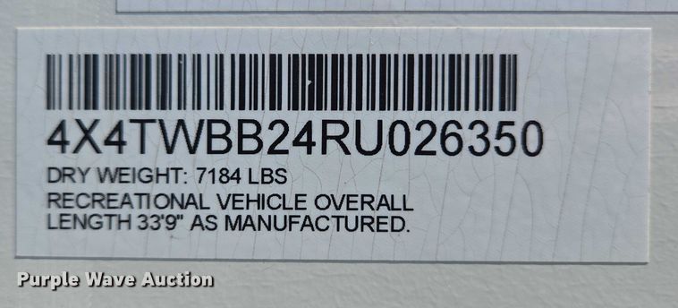 image for item EC4305 2024 Forest River Wildwood camper
