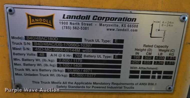 image for item EC4331 2017 Bendi B40AC forklift