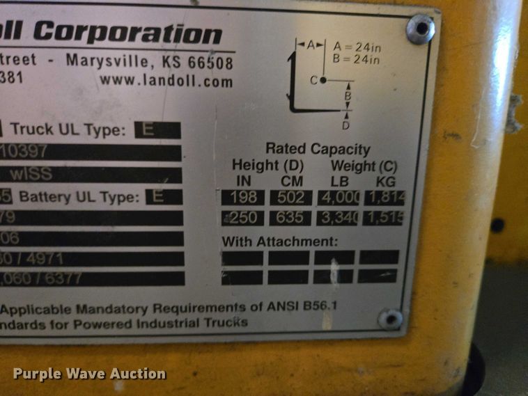 image for item EC4331 2017 Bendi B40AC forklift