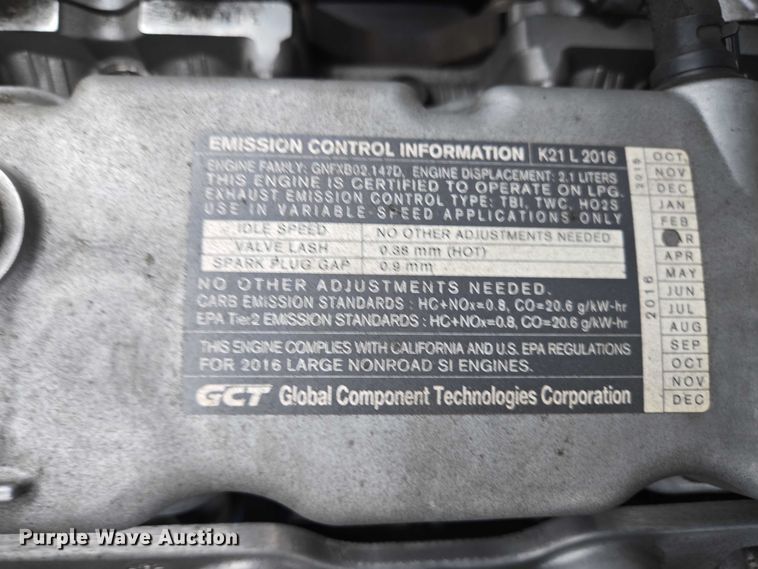 image for item EC4333 2016 UniCarriers PF50 forklift