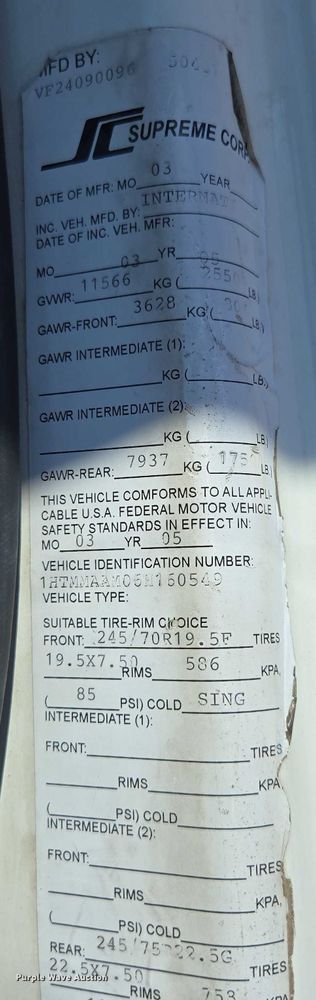 image for item ED2132 2006 International 4300 utility / service truck